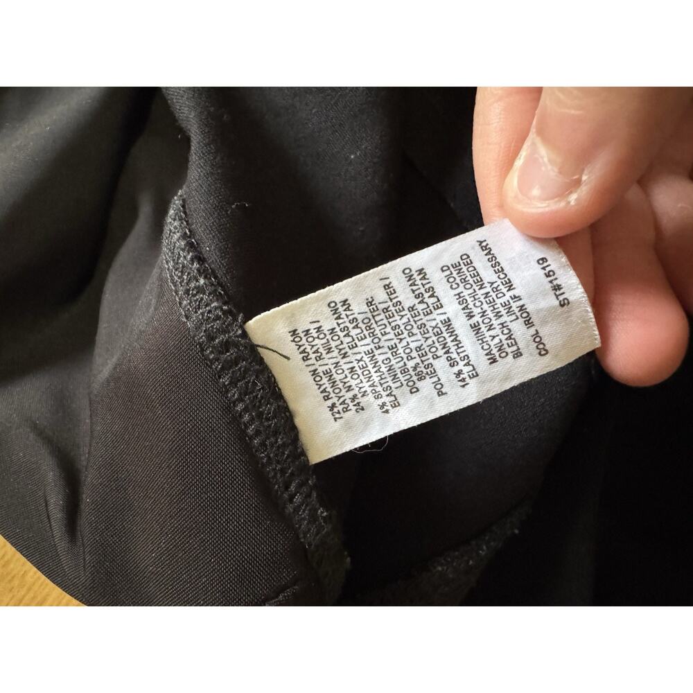 LYSSE Black Pull One Dress Pants Women Size Measured Stretch‎ Career Business - Picture 7 of 10